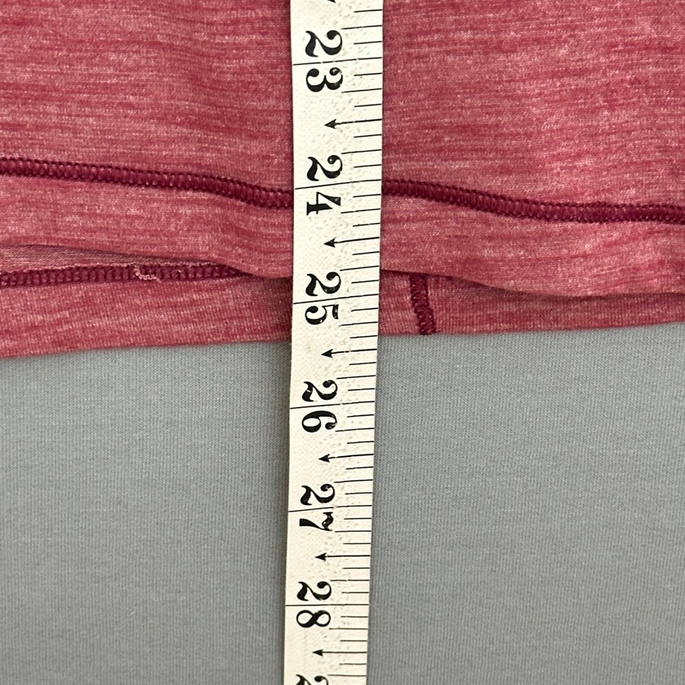 Lululemon Sweat Embrace Long Sleeve Top Size 8 Heathered Misty Merlot Gym Active - Picture 6 of 9